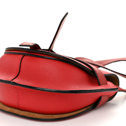 Loewe Grained Calfskin Mini Gate Crossbody Bag Scarlet Burnt Red 10 of 10