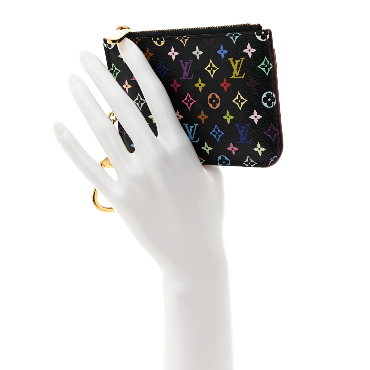 Monogram Multicolor Key Pouch Black Grenade
