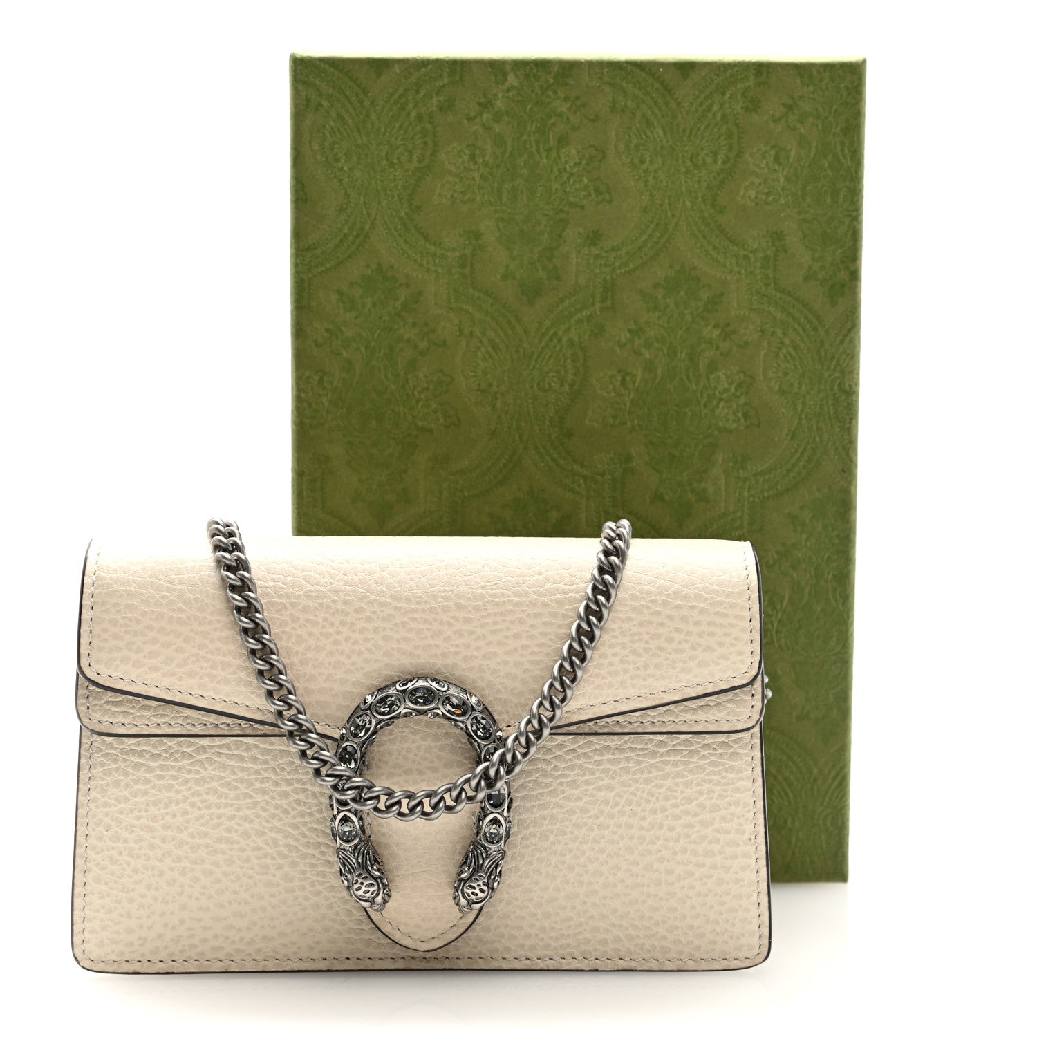 Gucci Dollar Calfskin Crystal Super Mini Dionysus Shoulder Bag