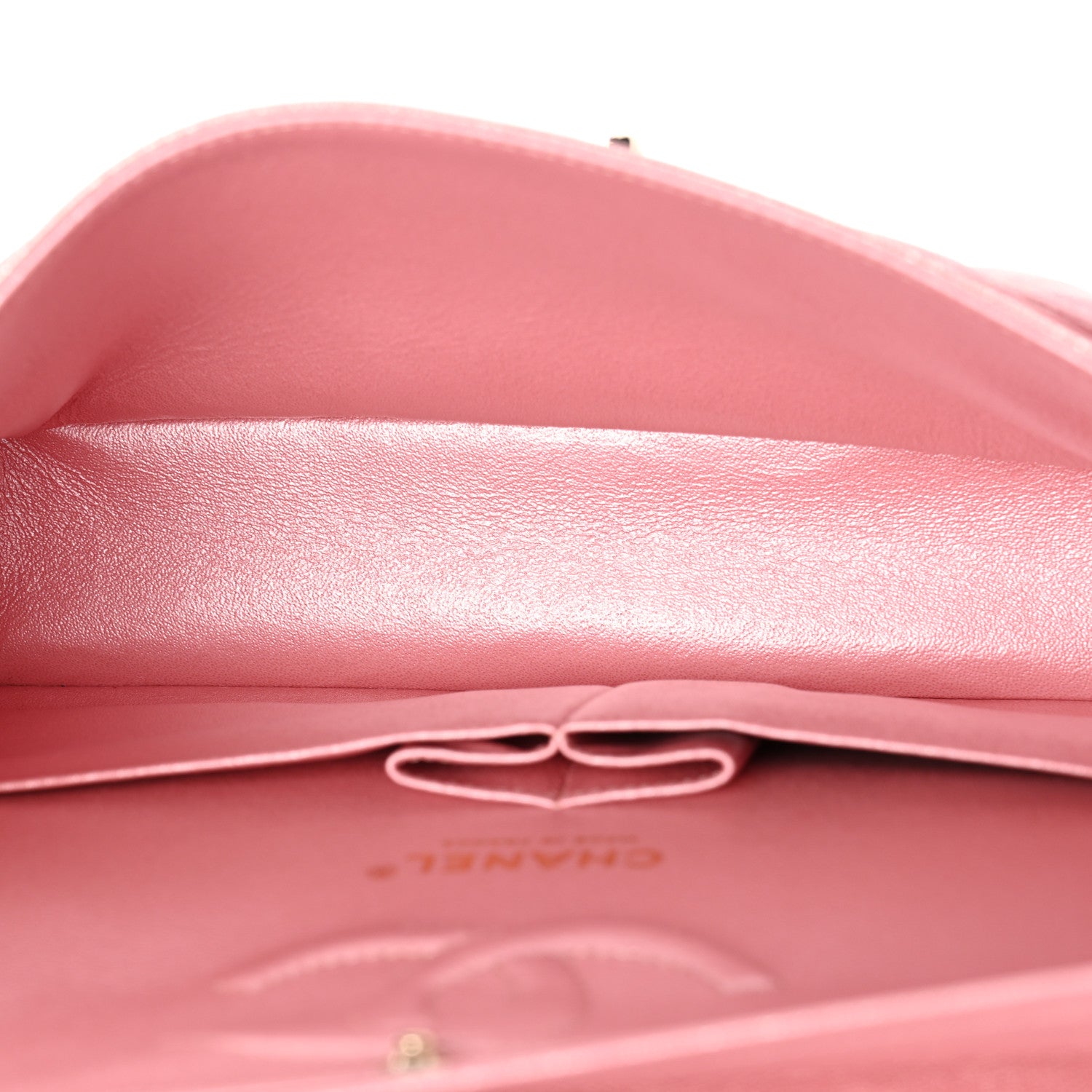 Chanel Iridescent Caviar Quilted Medium Double Flap Rose Pink 5 of 11