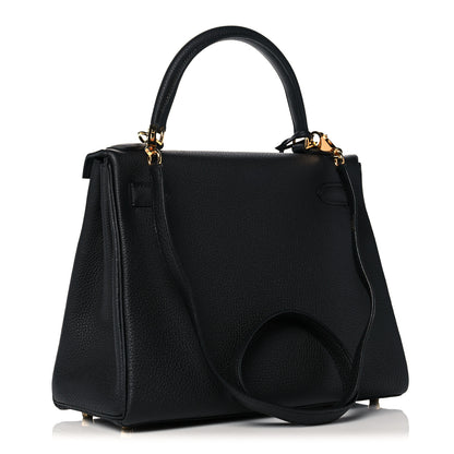 Hermes Togo Kelly Retourne 28 Black 2 of 9