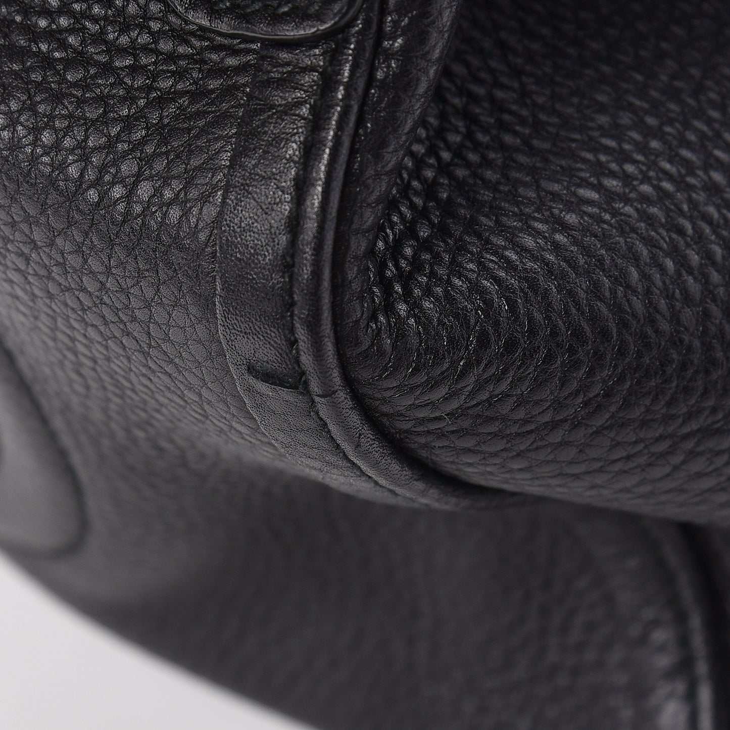 Pebbled Calfskin Small Soho Shoulder Bag Black