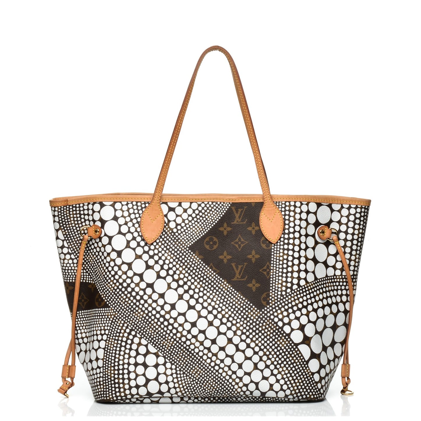 Monogram Kusama Waves Neverfull MM White