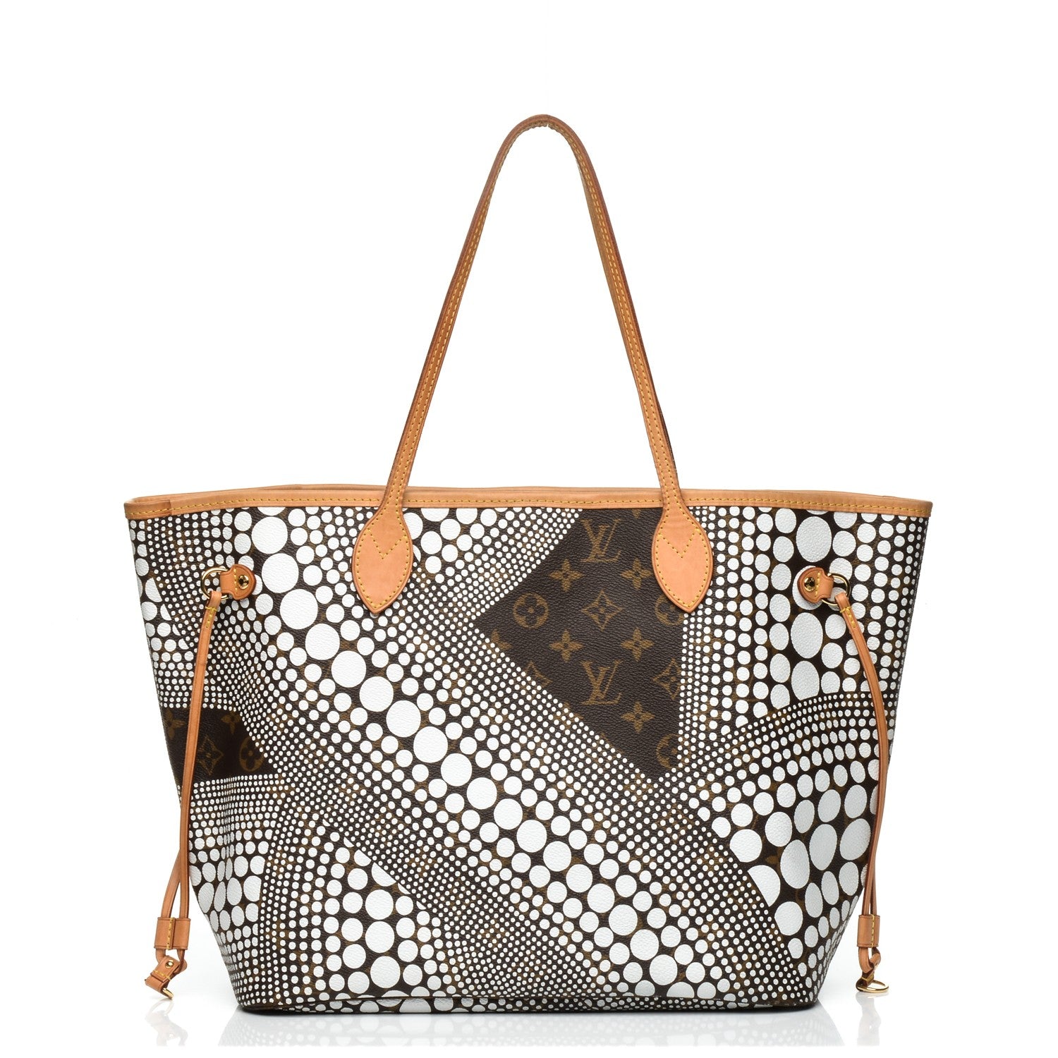 Louis Vuitton Monogram Kusama Waves Neverfull MM White 1 of 7