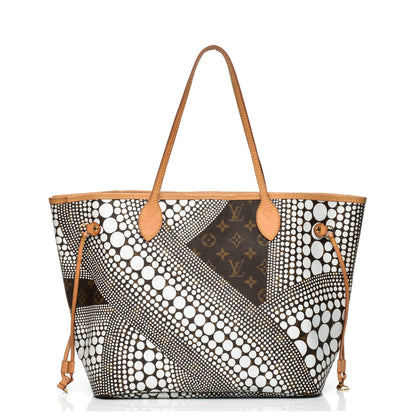 Louis Vuitton Monogram Kusama Waves Neverfull MM White 1 of 7