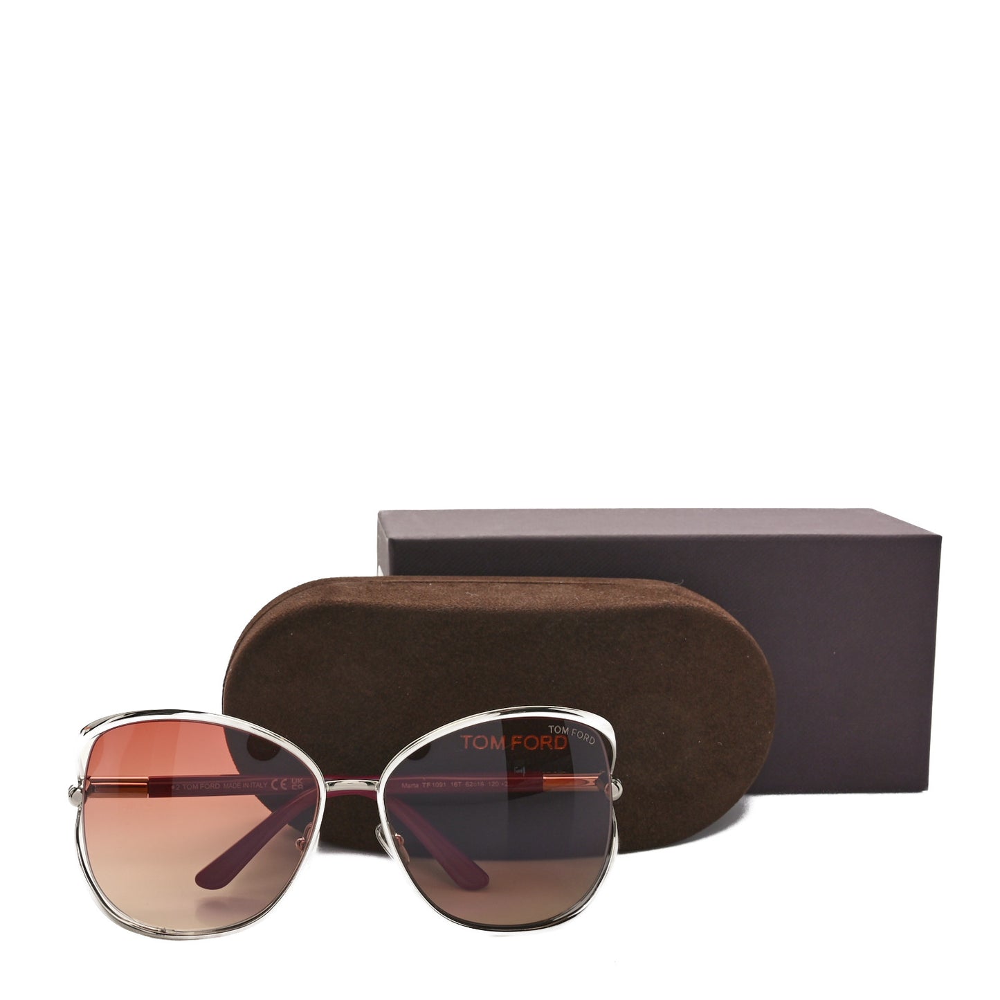 Metal Marta Sunglasses TF1091 Pink