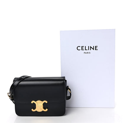 Celine Shiny Calfskin Teen Triomphe Black 9 of 9