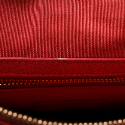 Chanel Caviar Quilted Medium Cosmetic Case Pink 7 of 9