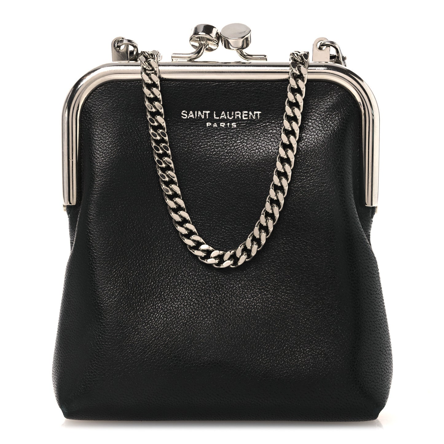 Lambskin Mini Sac Charniere Black