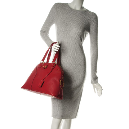 Saint Laurent Calfskin Large Muse Red 2 of 8