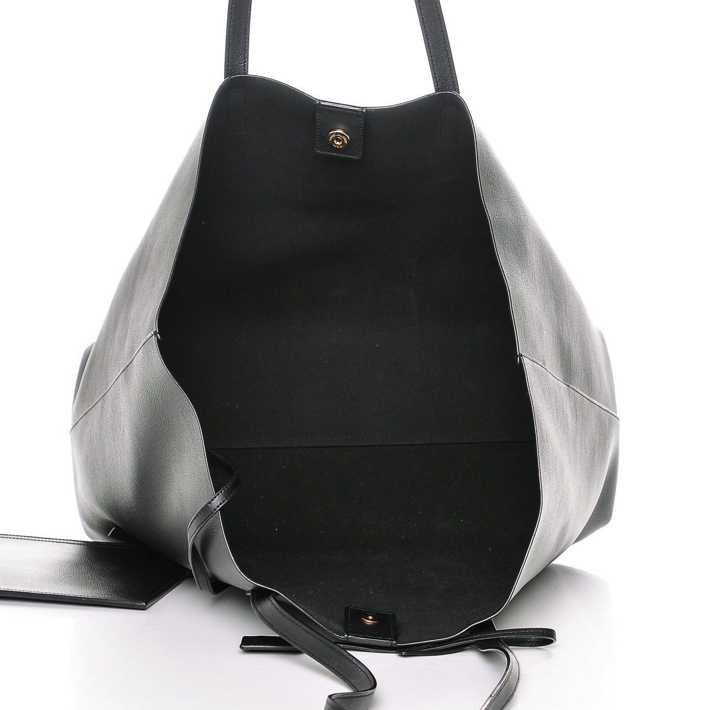 Calfskin Large Shopping Tote Black
