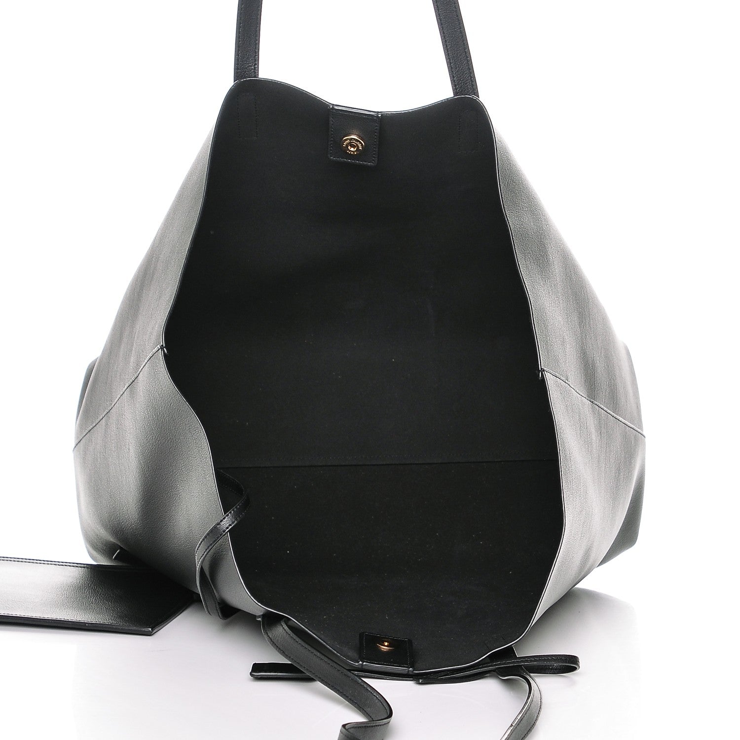 Saint Laurent Calfskin Large Shopping Tote Black 5 of 7