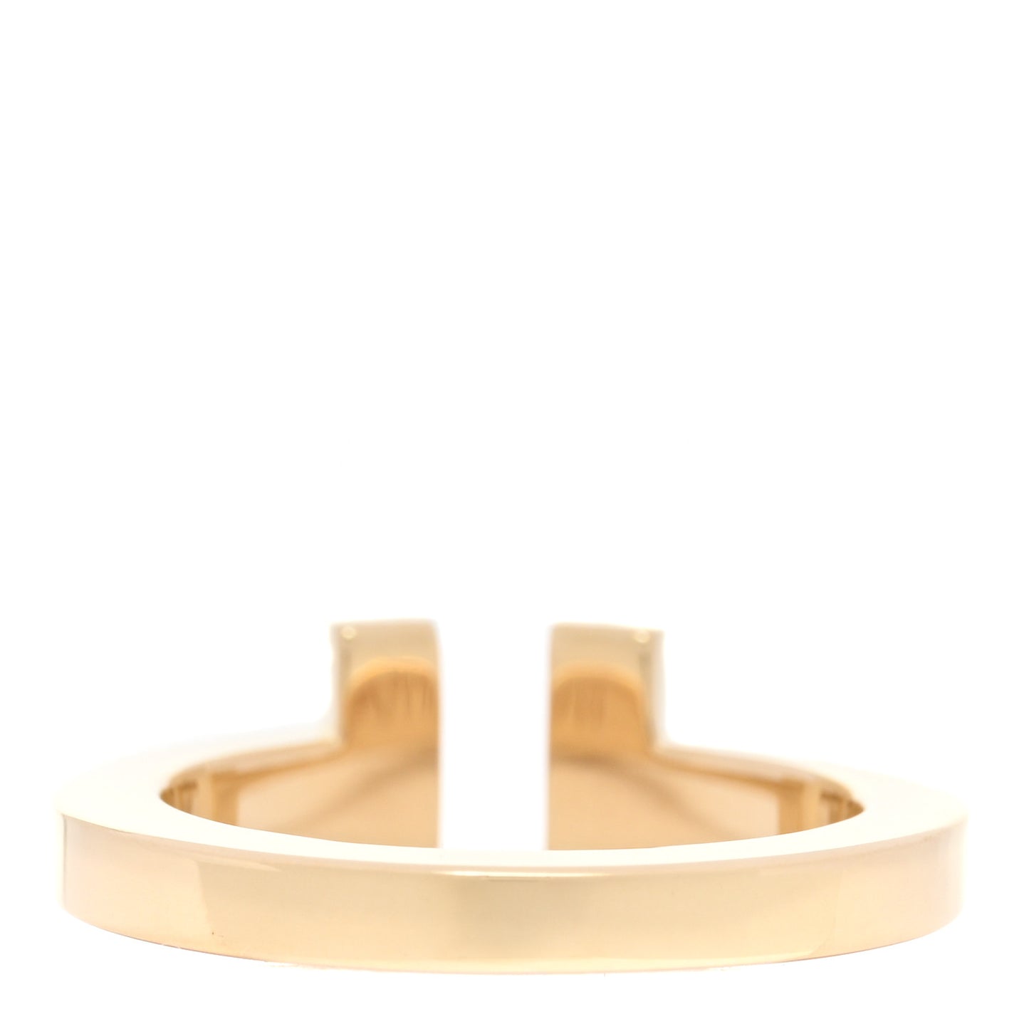 18K Yellow Gold T Square Ring 49 4.75