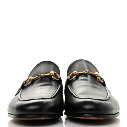 Gucci Calfskin Horsebit Mens Jordaan Loafers 8.5 Black 2 of 4