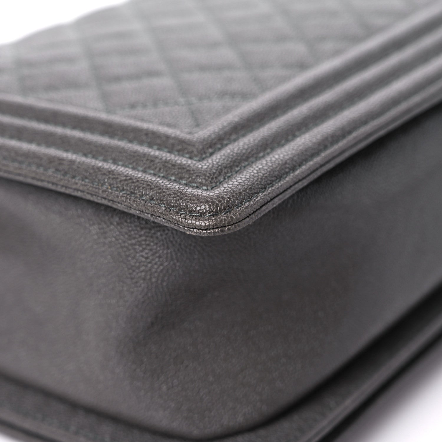 Chanel Caviar Quilted New Medium Boy Flap Grey 10 of 15