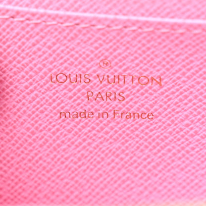 Louis Vuitton Damier Ebene 2022 Christmas Animation Paris Zippy Coin Purse Pink 6 of 7