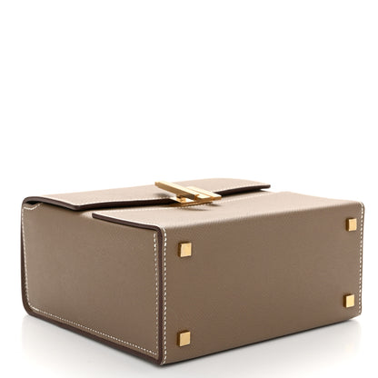 Hermes Epsom Cinhetic Boxy Top Handle Bag Etoupe 4 of 11
