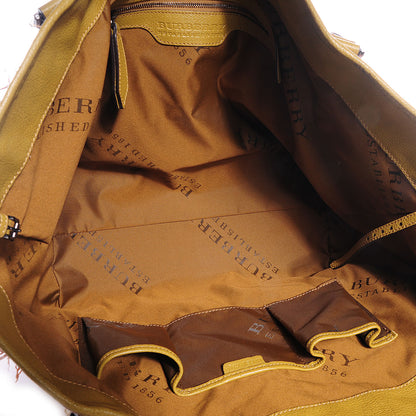 Burberry Raffia Large Covington Tote Dark Ochre 6 of 9