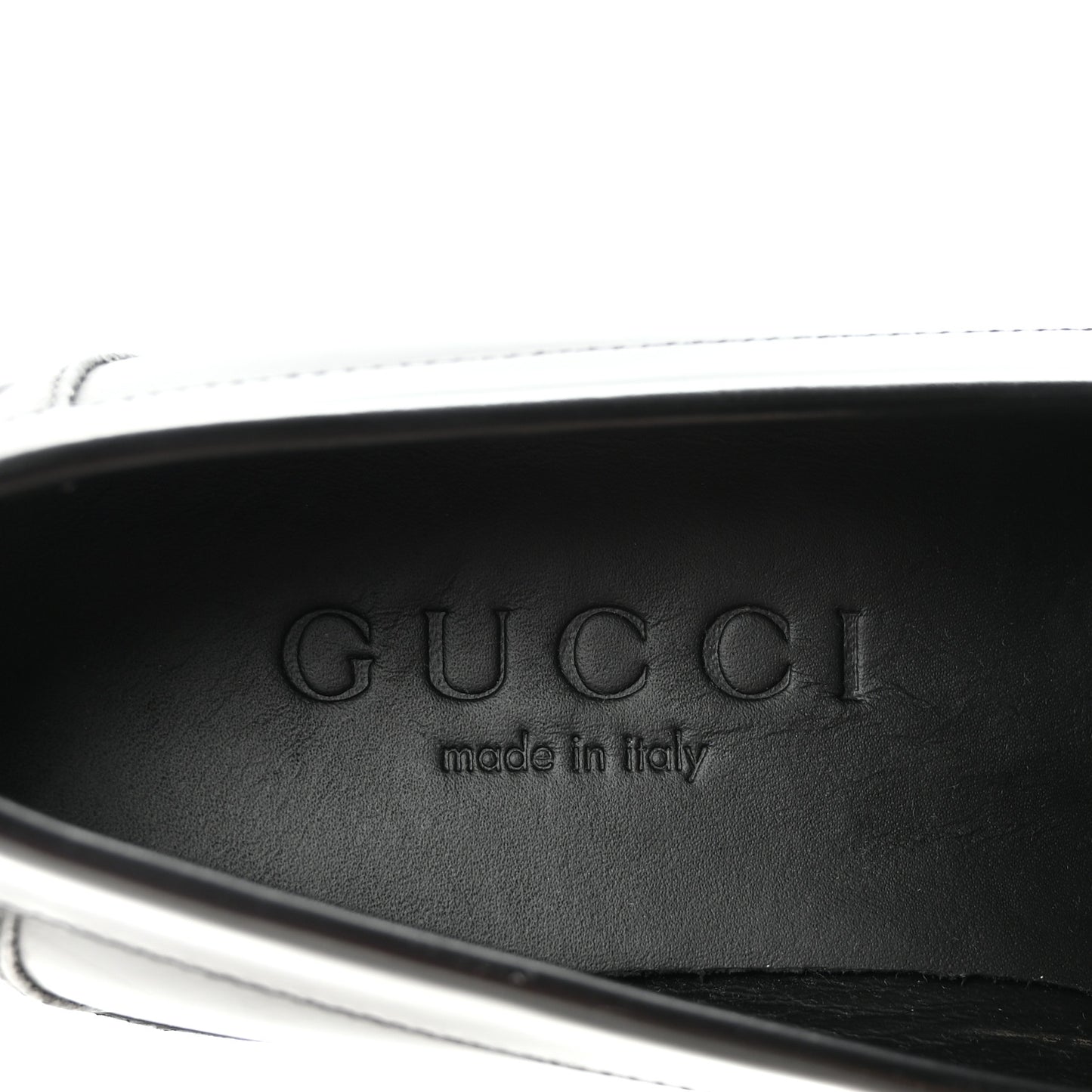 Calfskin Millennial Ribot Womens GG Loafers 37.5 Black