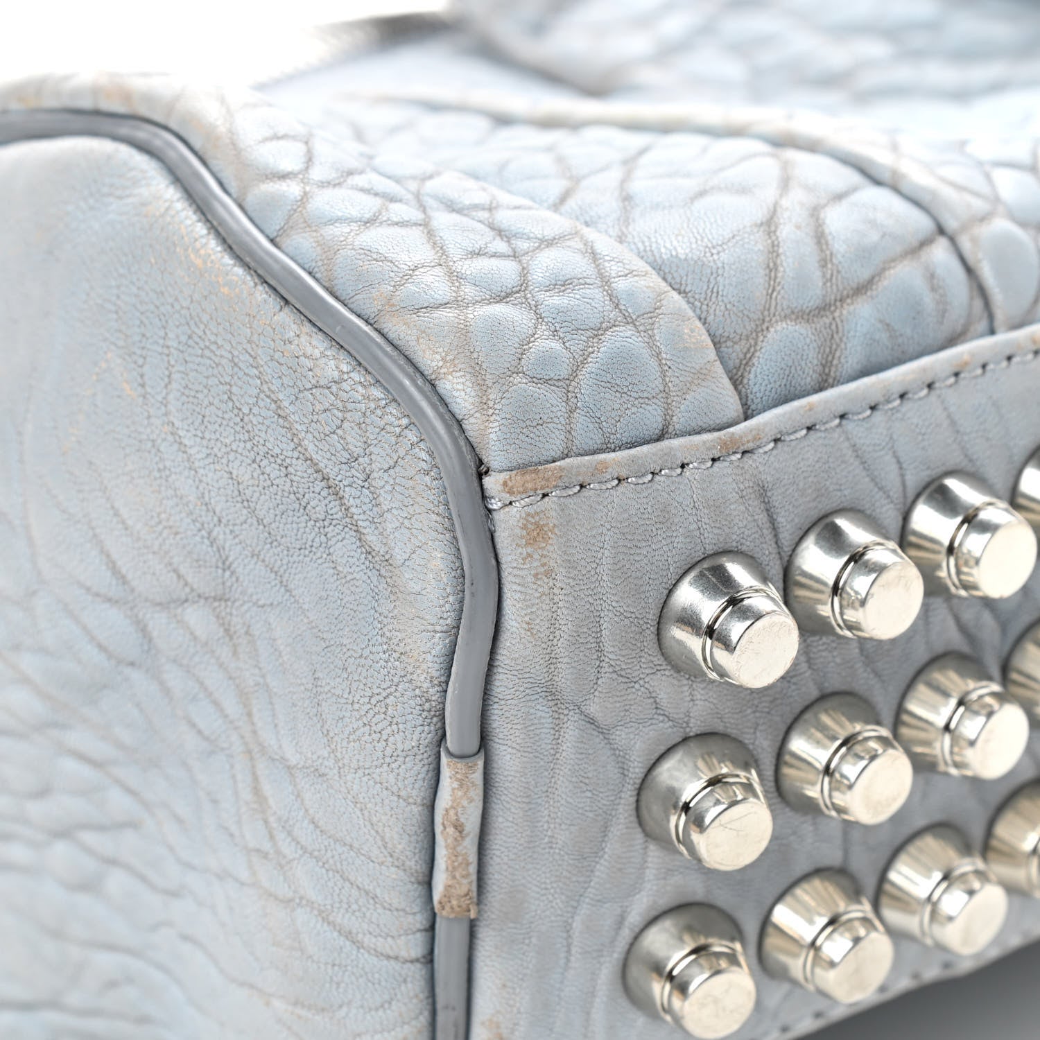 Alexander Wang Pebbled Lambskin Mini Rockie Carbon Rodhium Hardware 13 of 17