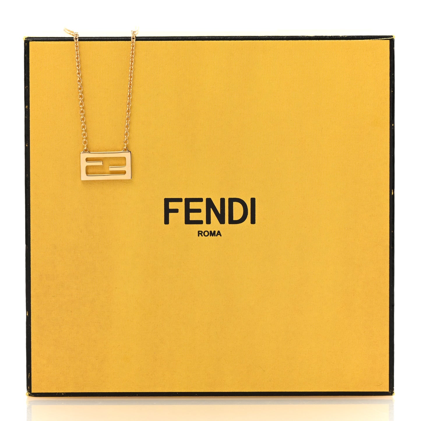 Bronze Baguette Necklace Gold