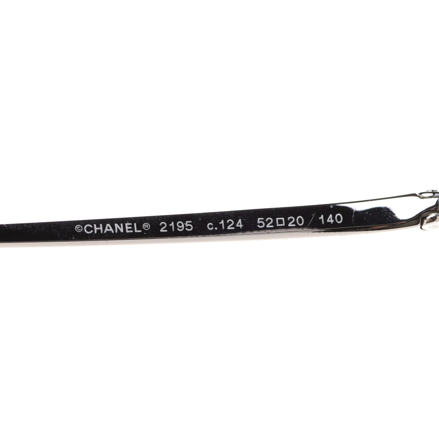 Chanel Square Removable Pearl Chain Eyeglasses 2195 Silver 952947