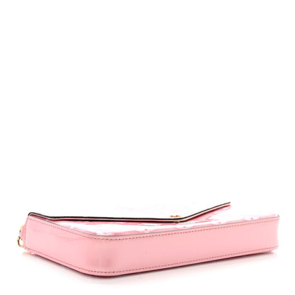 Louis Vuitton Vernis Valentine Felicie Pochette Chain Wallet Light Pink Neon 5 of 13