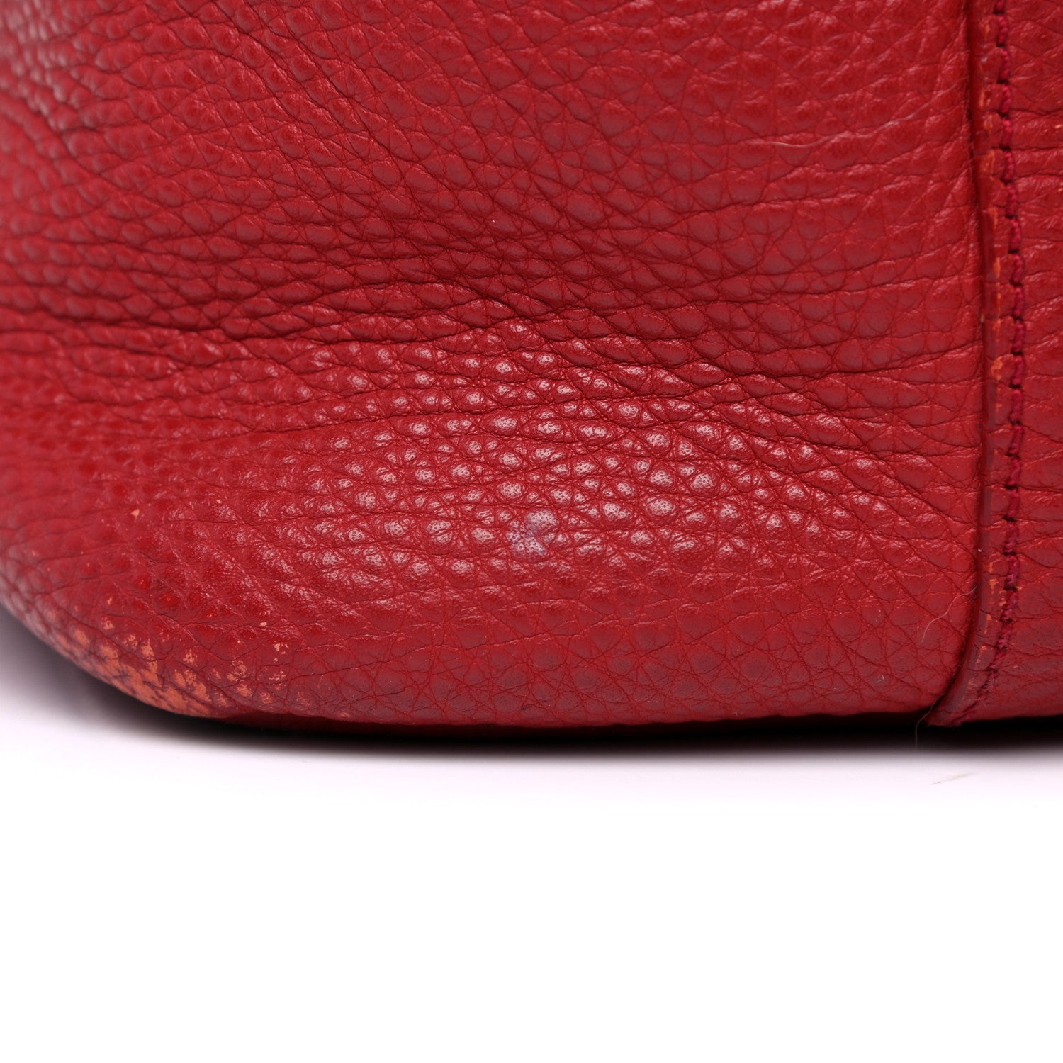 Prada Vitello Daino Tote Rosso 30 of 41