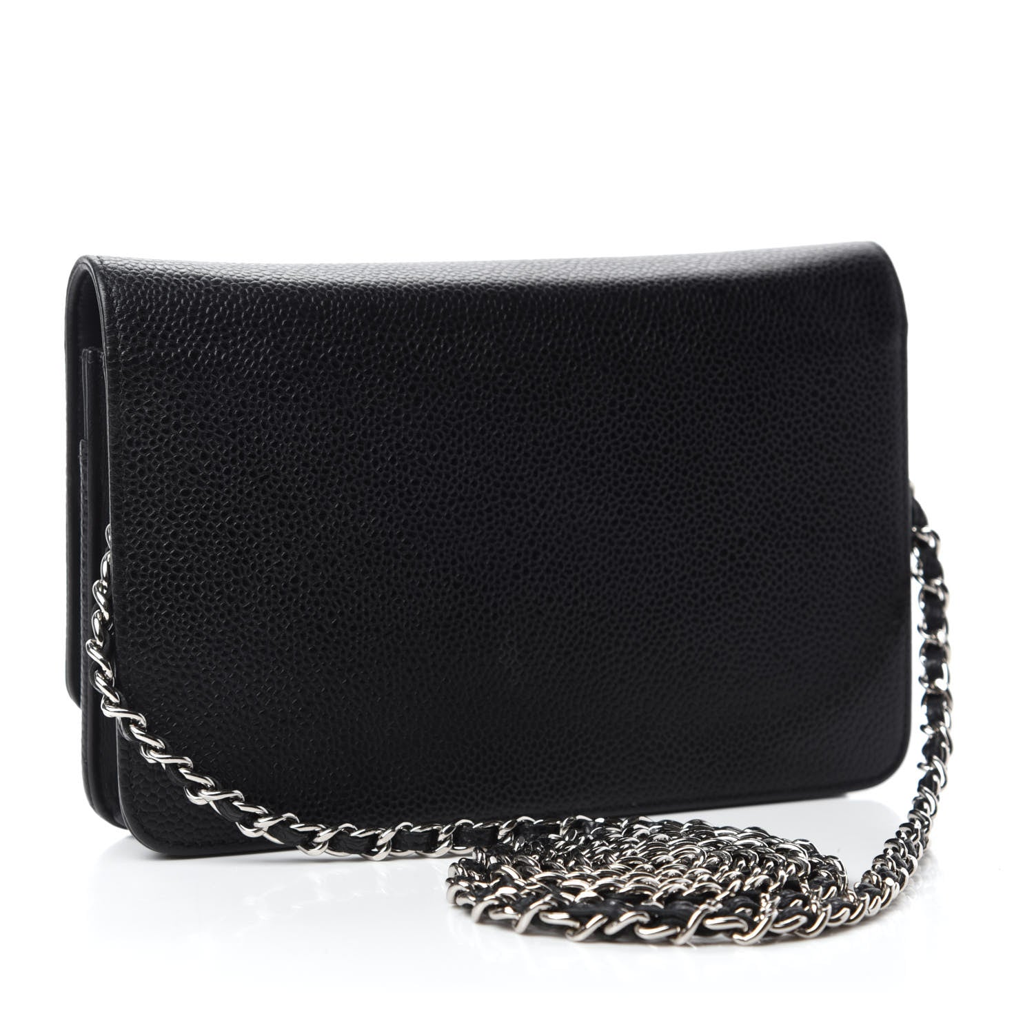 Chanel Caviar Timeless CC Wallet On Chain WOC Black 3 of 11