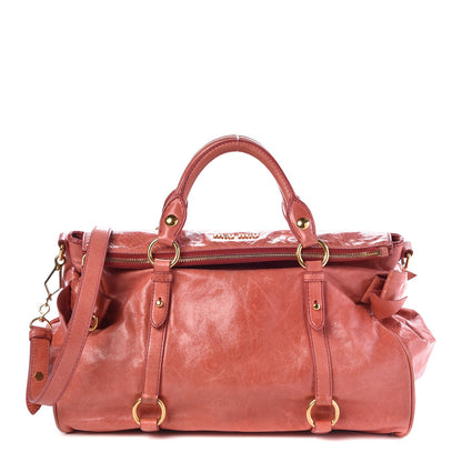 Miu Miu Vitello Lux Medium Bow Bag Rosa 1 of 14
