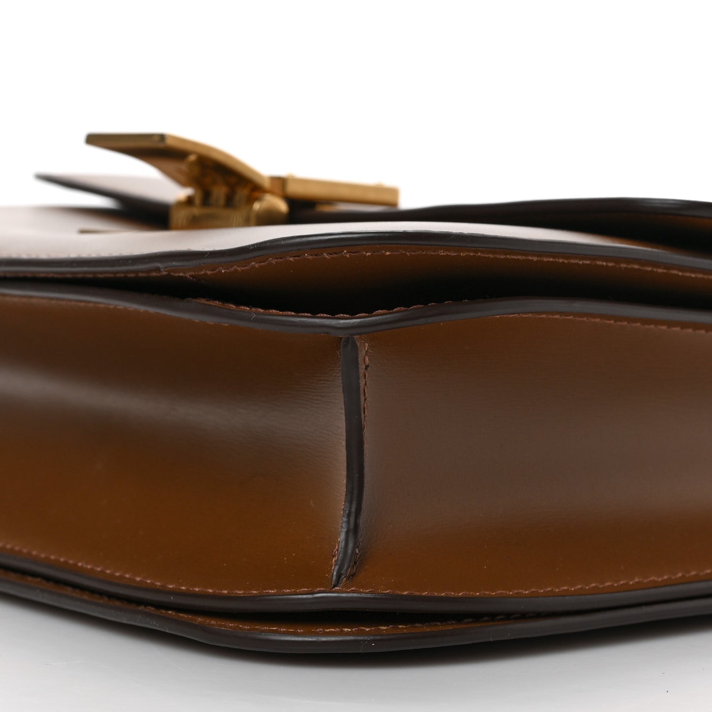 Liege Calfskin Medium Classic Box Flap Bag Camel