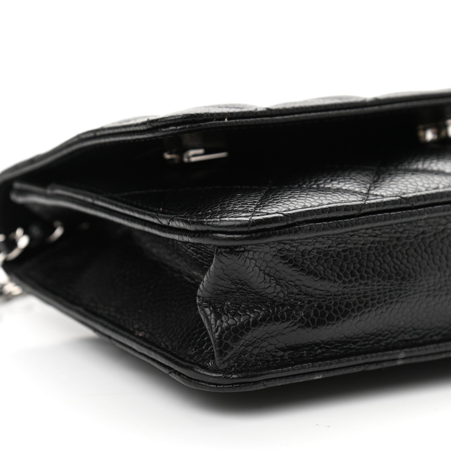 Chanel Caviar Quilted Wallet On Chain WOC Black 10 of 12
