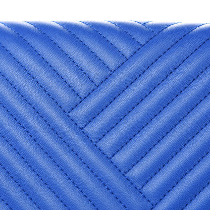 Chanel Lambskin Large CC Crossing Flap Blue 12 of 12