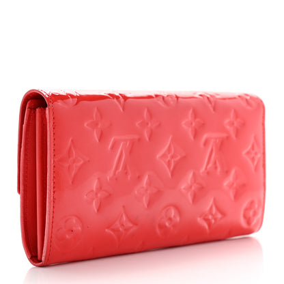 Louis Vuitton Vernis Sarah Wallet Rouge Grenadine 3 of 16