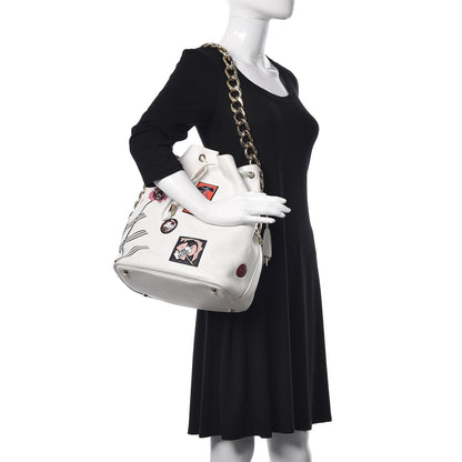 Christian Dior Calfskin Paradise Bubble Bucket Bag White 2 of 13