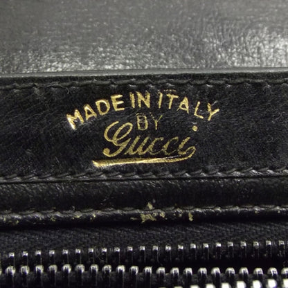 Gucci Leather Signature Shoulder Bag Black 8 of 9