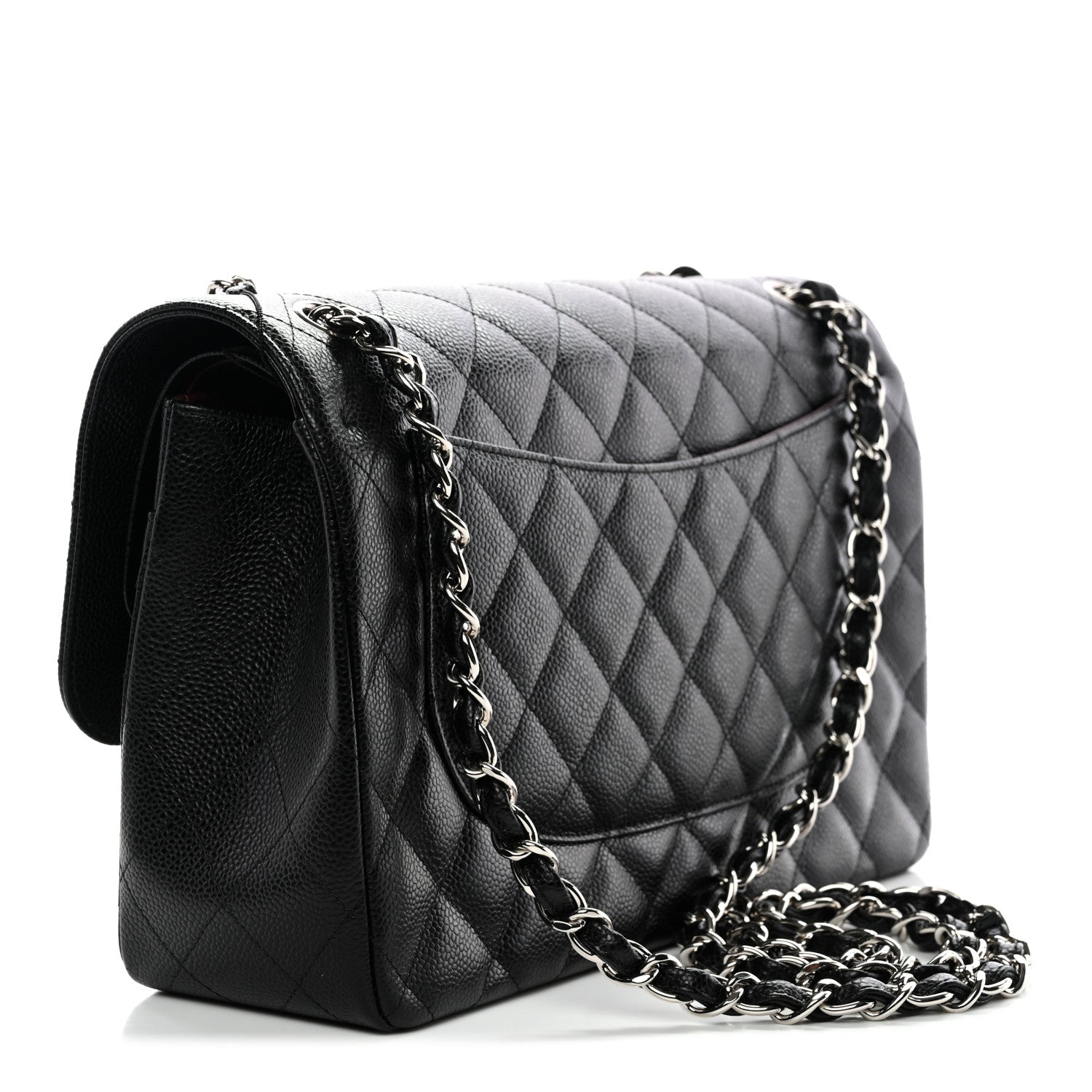 Chanel Caviar Quilted Jumbo Double Flap Black 3 of 11