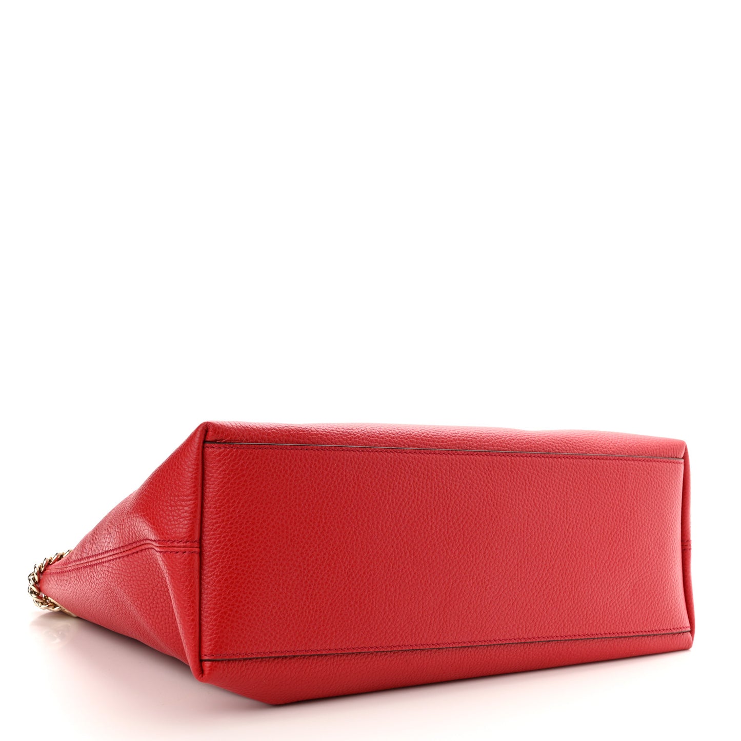 Cellarius Calfskin Medium Soho Chain Shoulder Bag Vibrant Red