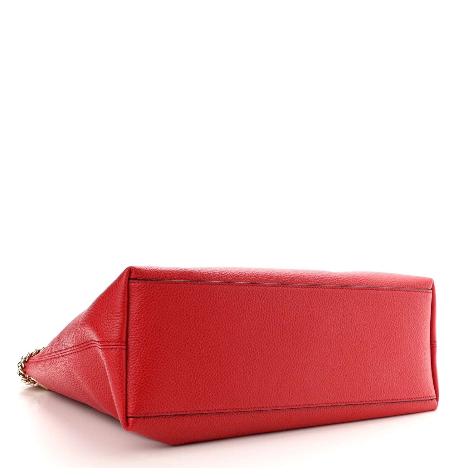 Gucci Cellarius Calfskin Medium Soho Chain Shoulder Bag Vibrant Red 4 of 10
