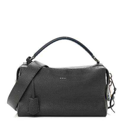 Fendi Cuoio Romano Selleria Lei Boston Tote Asfalto 1 of 11