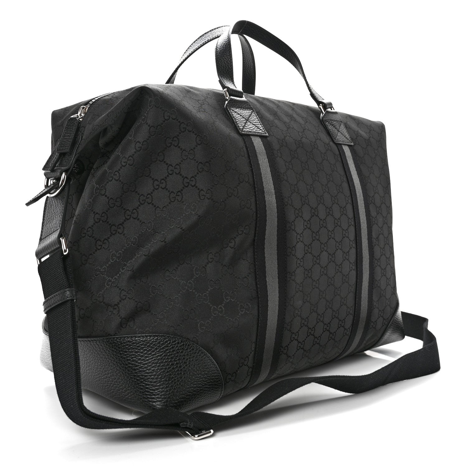 Gucci Nylon Monogram XL Duffle Bag Black 3 of 13