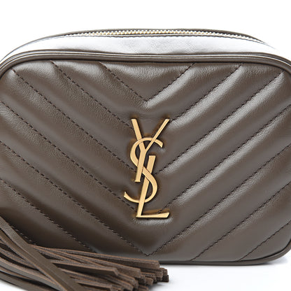 Saint Laurent Calfskin Matelasse Monogram Lou Belt Bag Faggio 7 of 9