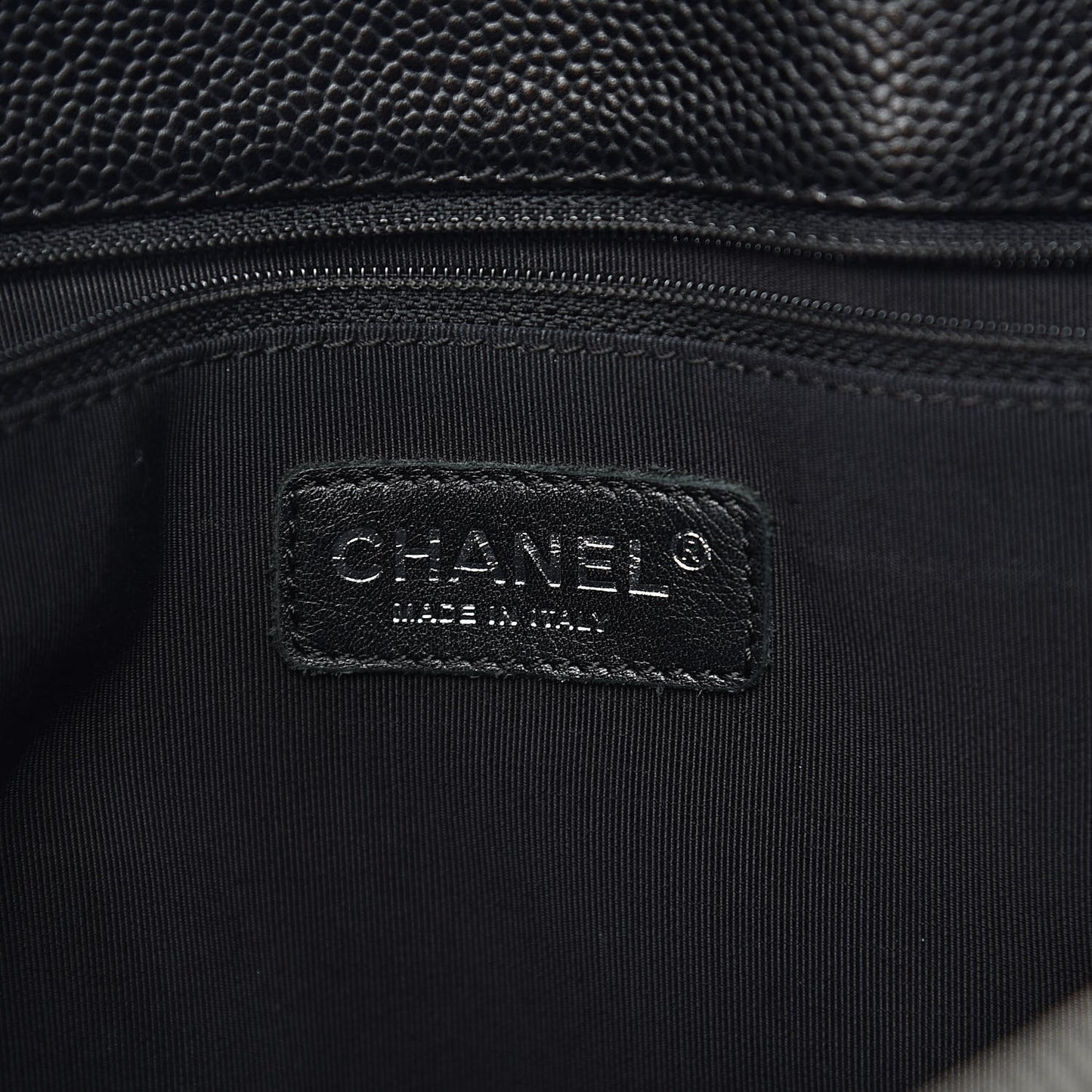 Caviar Quilted Grand Shopping Tote GST Black