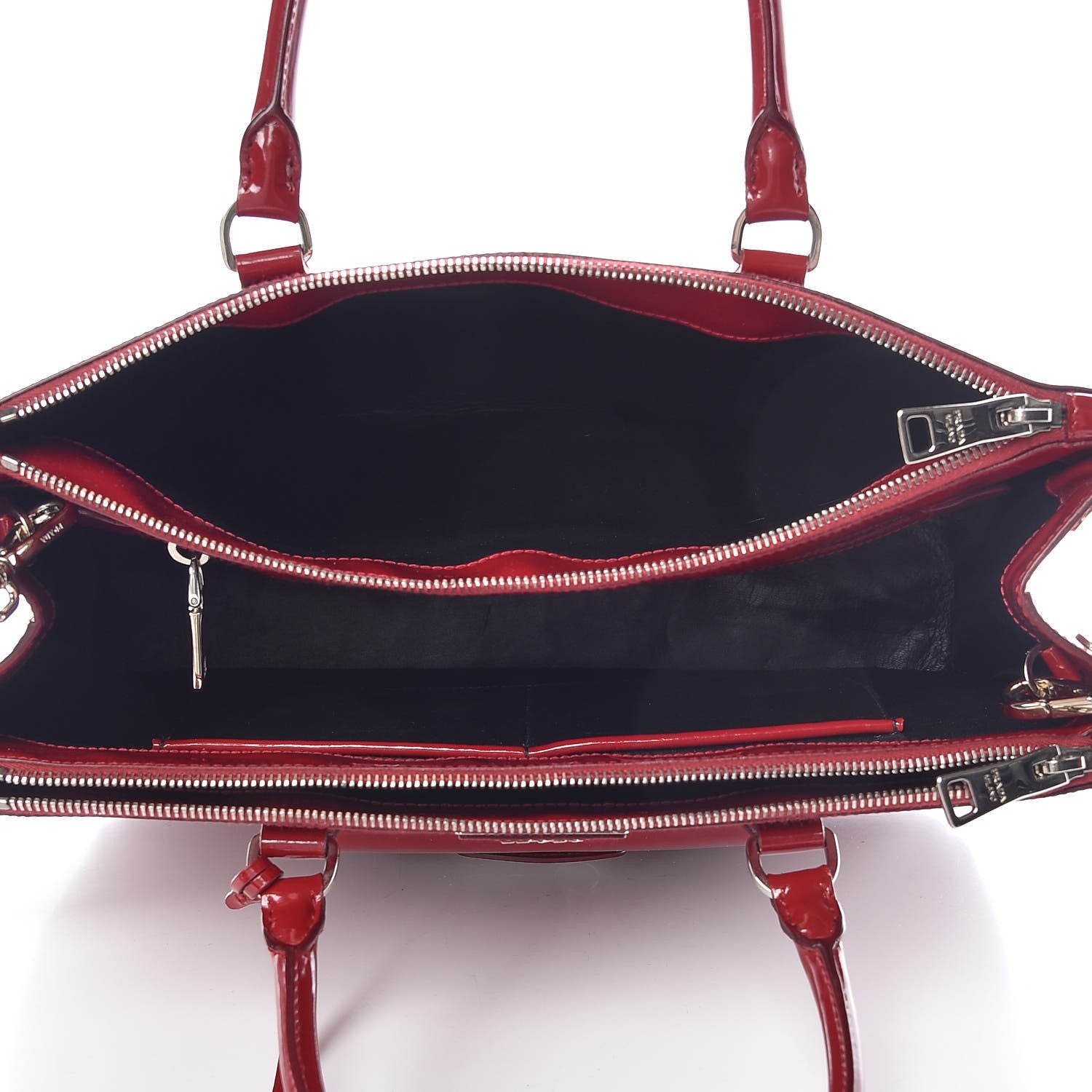 Prada Spazzolato Front Pocket Tote Rubino 5 of 9