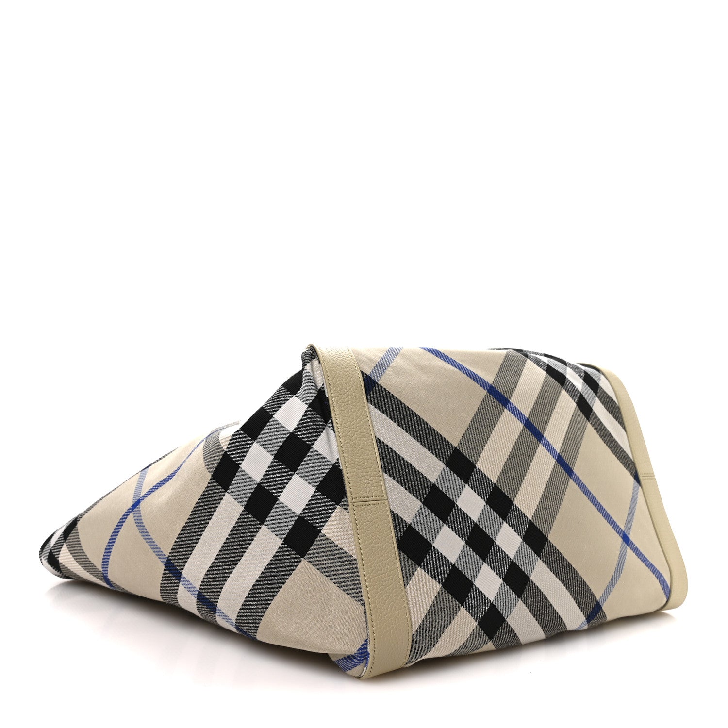Burberry Jacquard Check Festival Tote Lichen 3 of 9