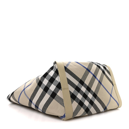 Burberry Jacquard Check Festival Tote Lichen 3 of 9