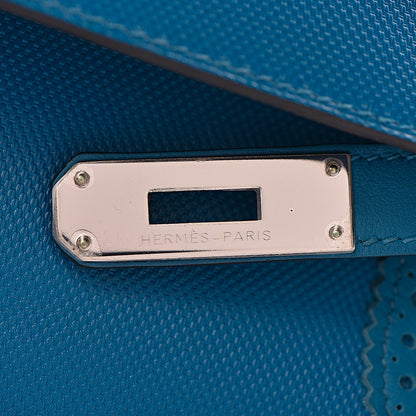 Hermes Swift Grain d'H Ghillies Kelly 35 Bleu Izmir 21 of 44