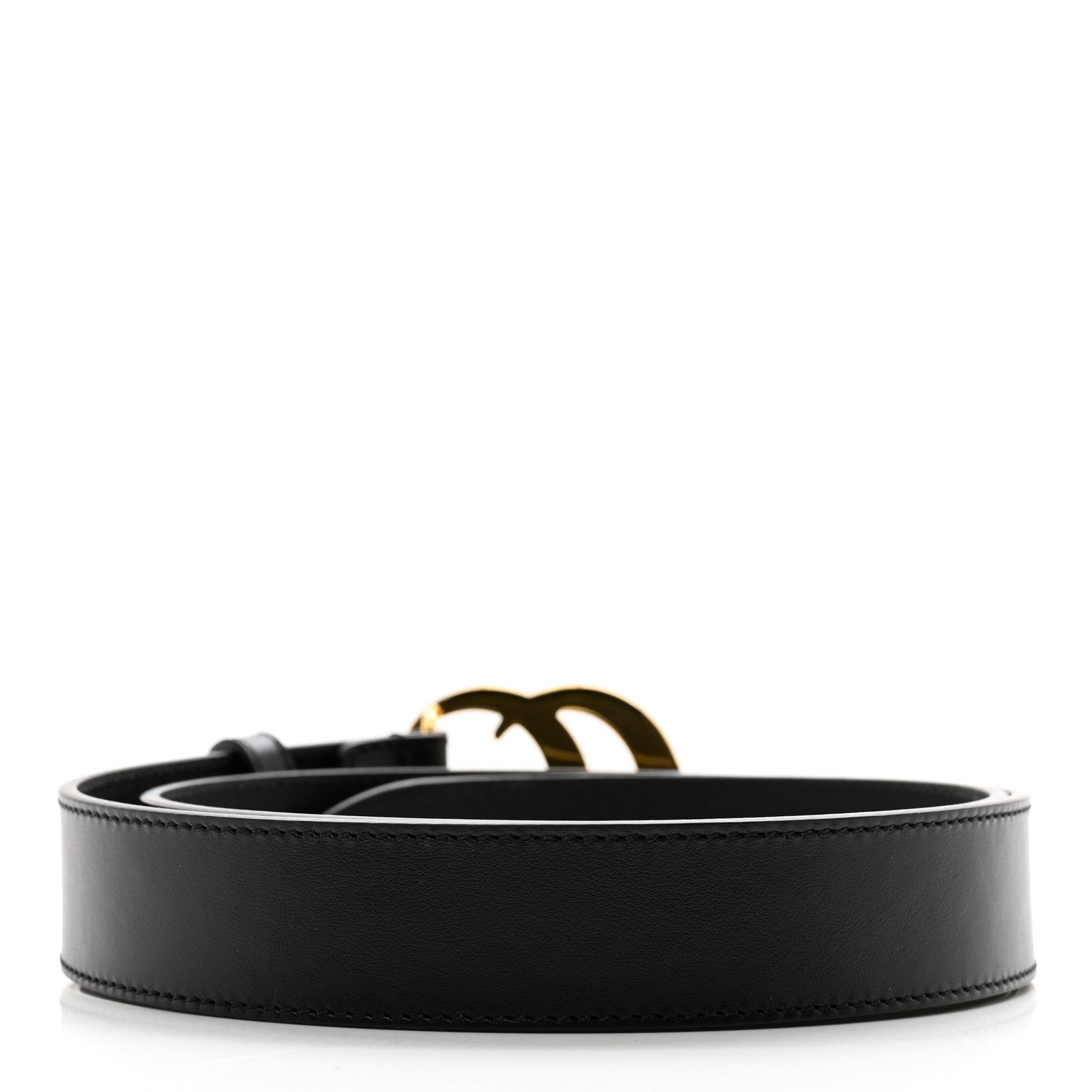 Gucci Plutone Calfskin Double G 30mm Belt 85 34 Black 3 of 5