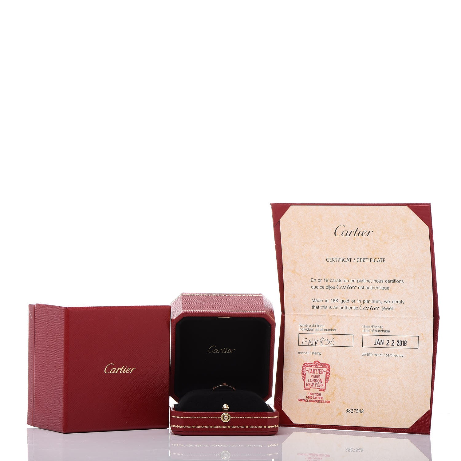 Cartier 18K Pink Gold 3.5mm LOVE Wedding Band Ring 55 7.25 5 of 5