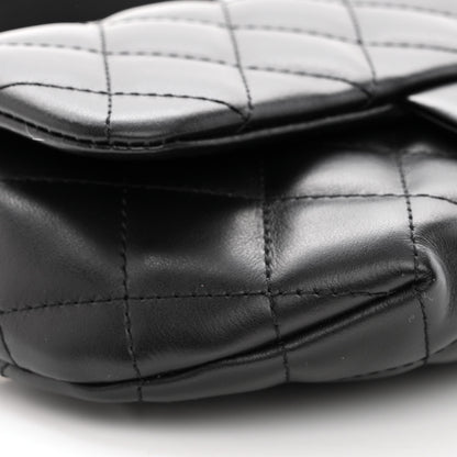 Chanel Calfskin Quilted CC Uniform Flap Belt Bag Black 8 of 9